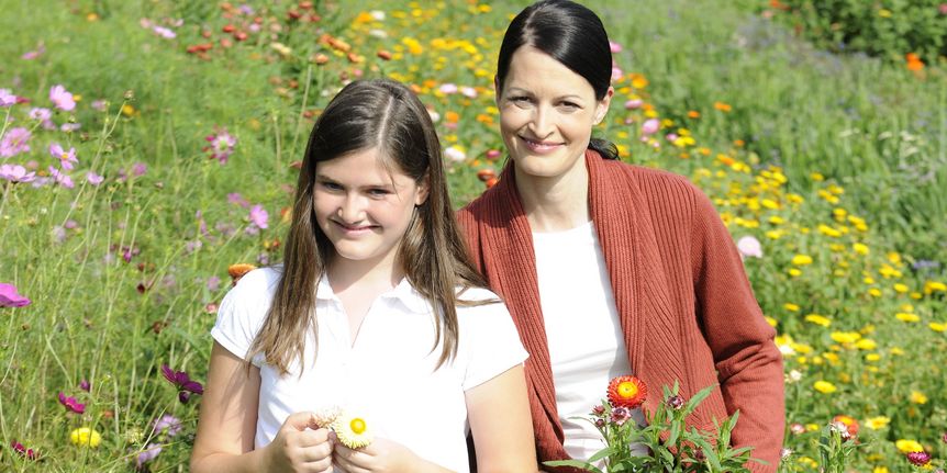 Fürstenhäusle Meersburg, Besucher auf Wiese